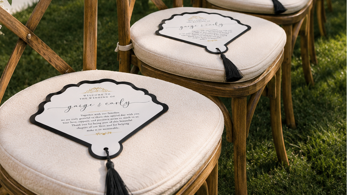 Personalised Wedding Ceremony Fans