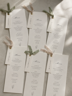 Minimal Wedding Menu + Name Place