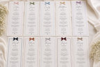 Bordered Personalised Wedding Menus