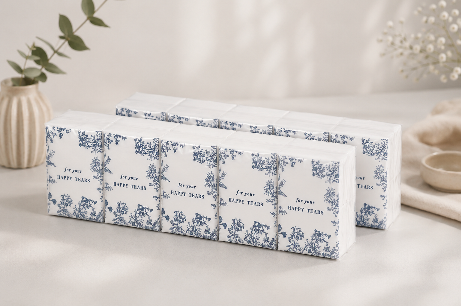 Happy Tears Wedding Tissues
