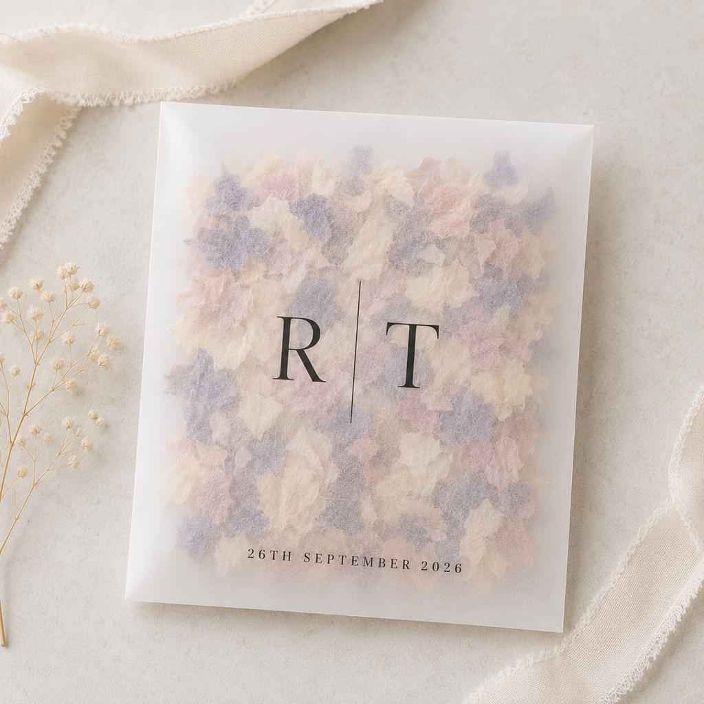 Personalised Wedding Confetti Wallets