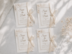 Elegant Ribbon Save The Date