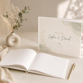 Sage Green & Gold Personalised Wedding Guest Book