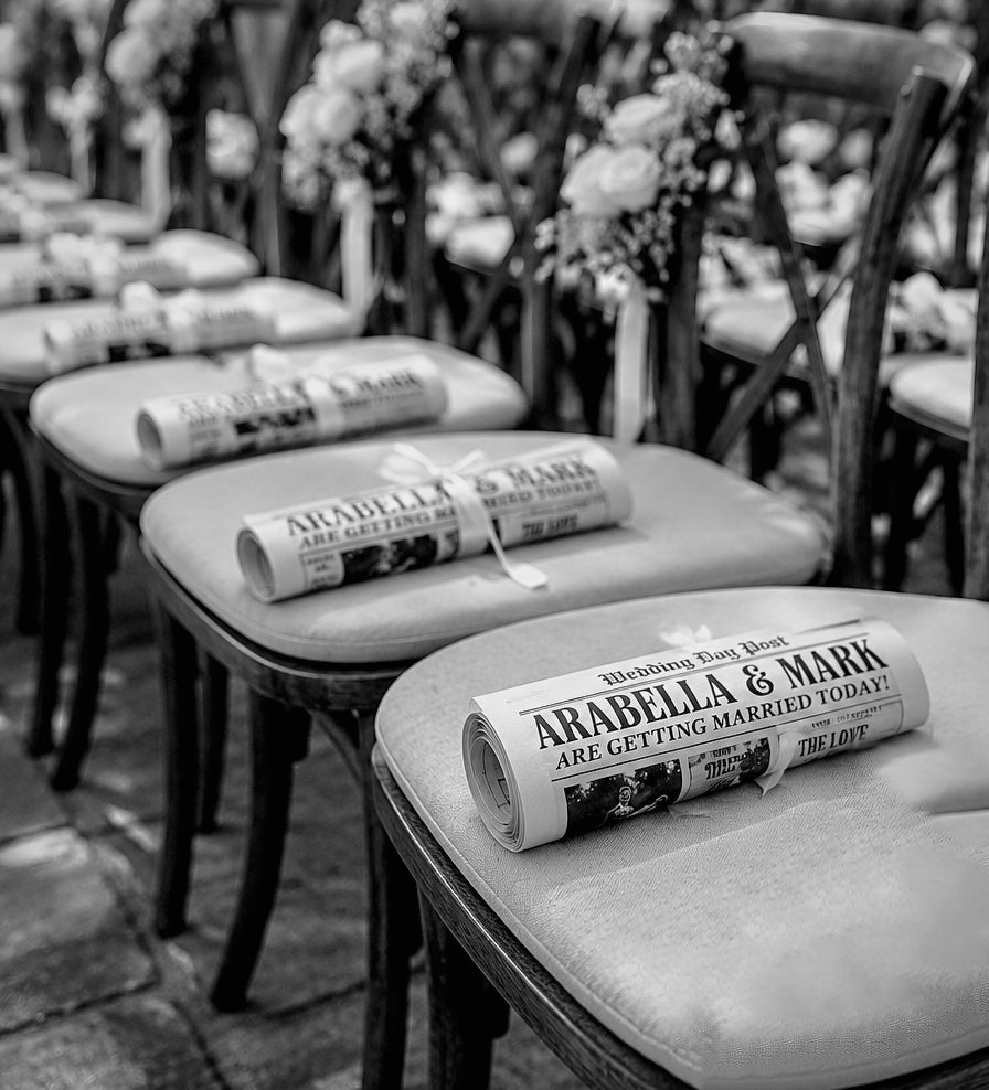 Wedding Newspaper Program