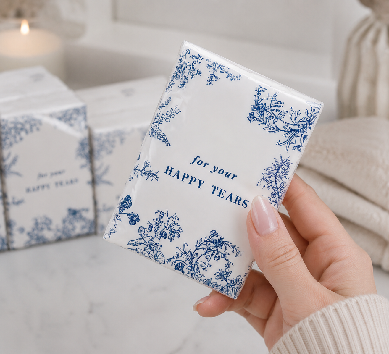 Happy Tears Wedding Tissues