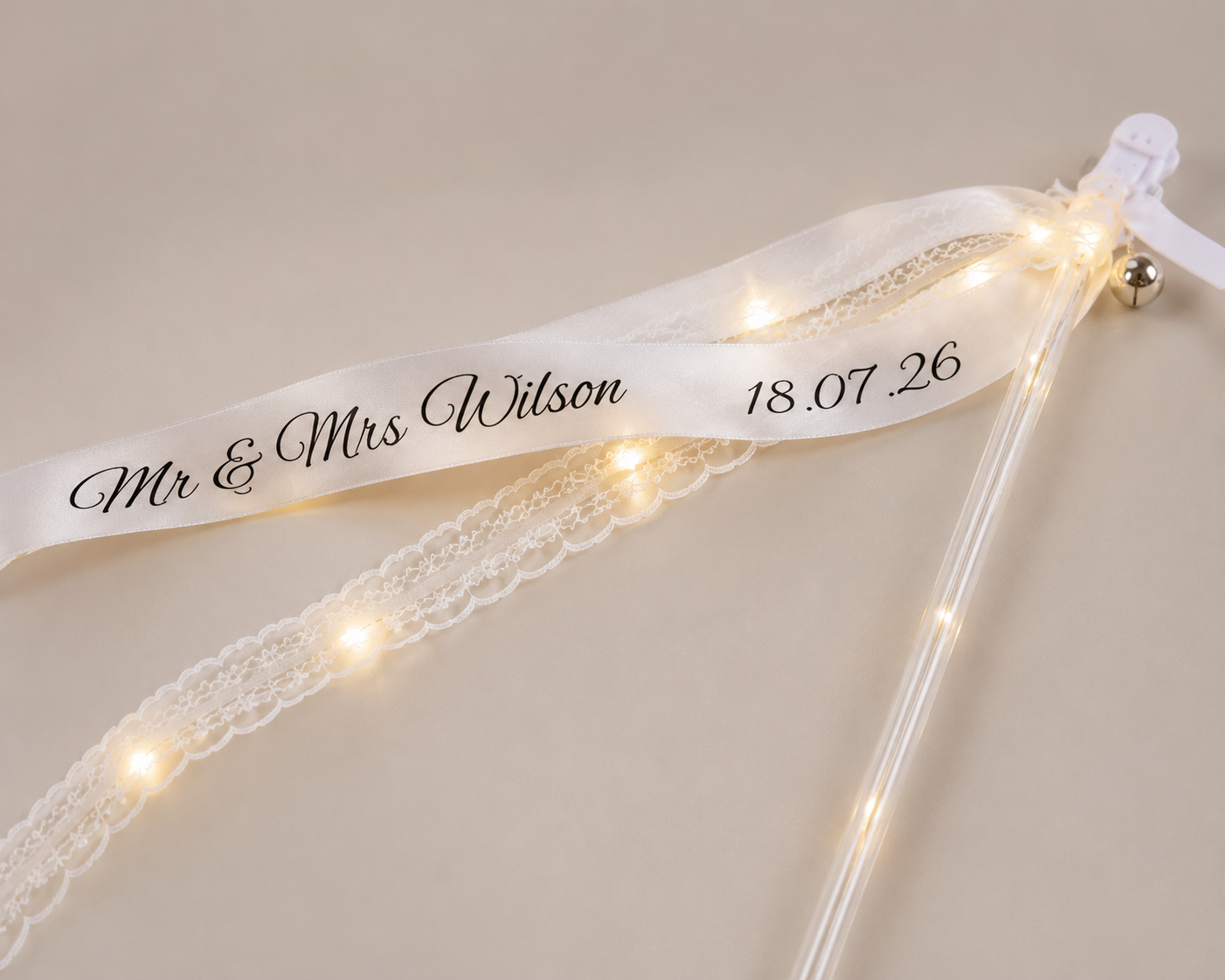 Personalised LED Ribbon Wands