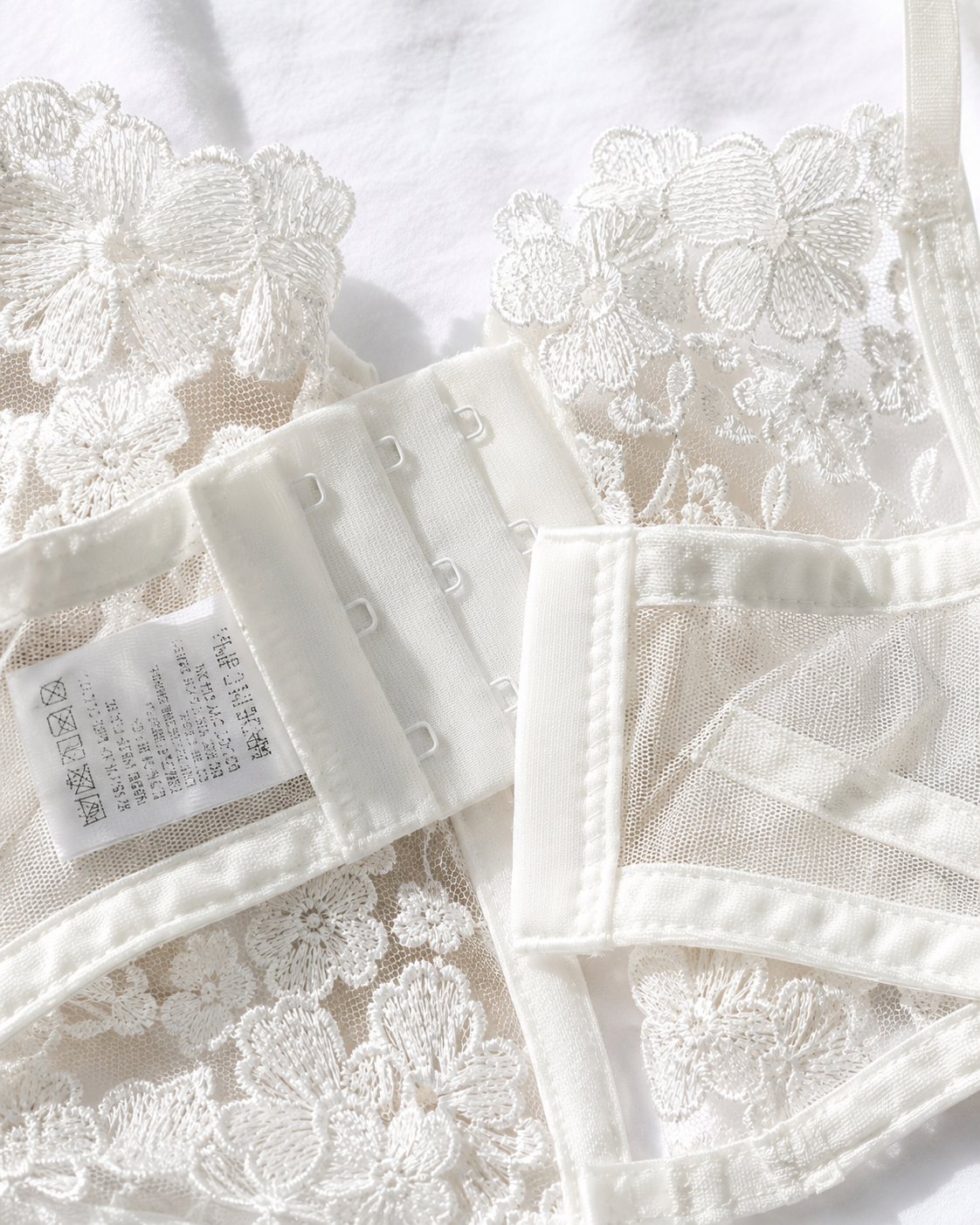White Floral Lace Lingerie Set
