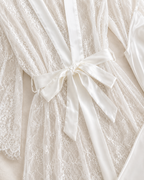 White Satin & Lace Nightwear Set