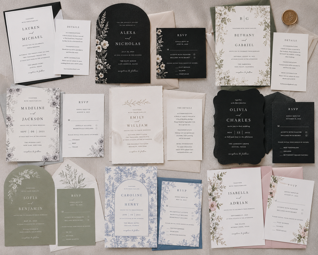 Custom Wedding Invitations | Bespoke Design Service