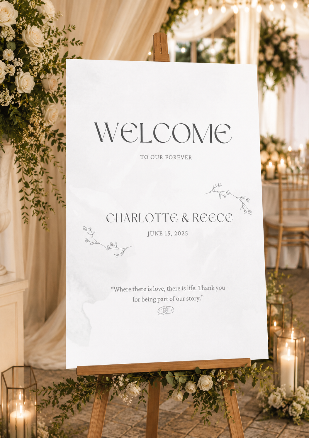 Wedding Welcome Sign For Any Theme (Instant Download)