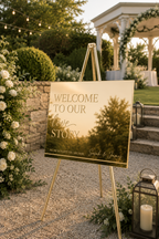 Mirrored Acrylic Wedding Welcome Sign – Personalised