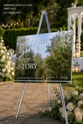 Mirrored Acrylic Wedding Welcome Sign – Personalised