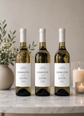 Personalised Wedding Wine Bottle Label – Custom Names &amp; Wedding Date
