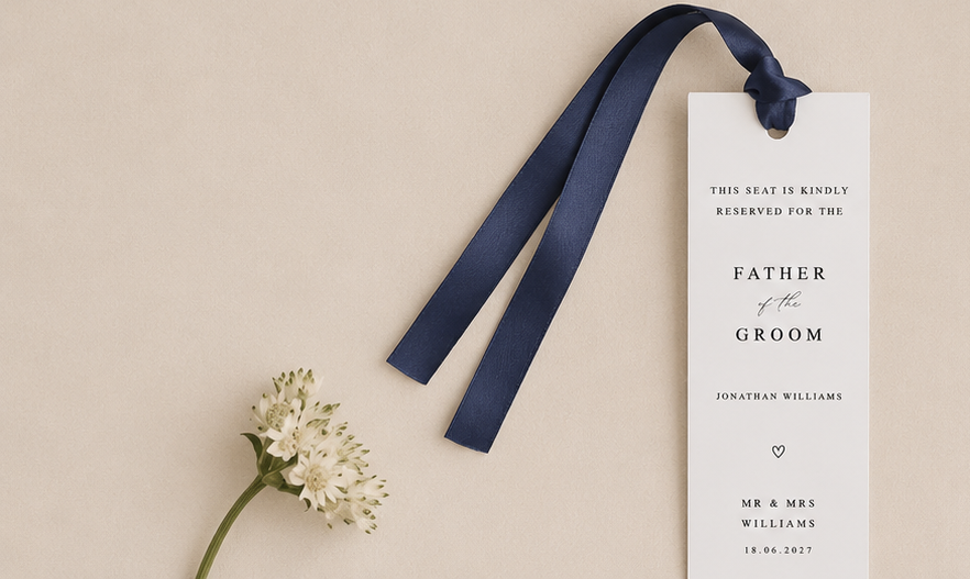 Personalised Reserved Seat Tags