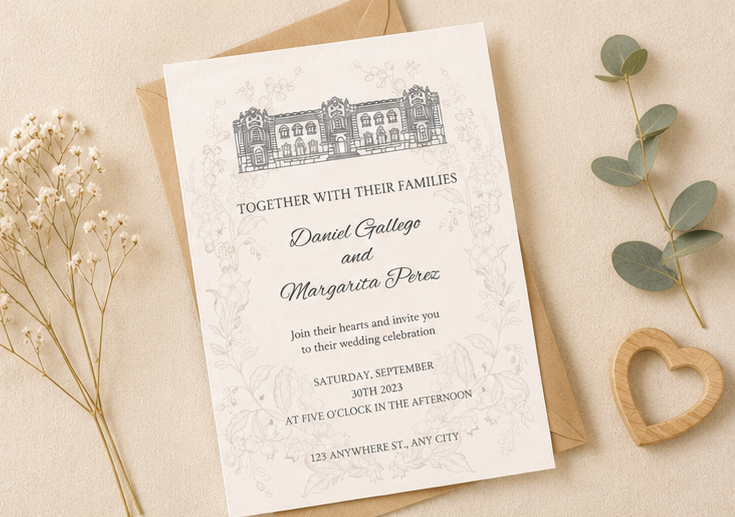 Editable Wedding Invitation (Instant Download)