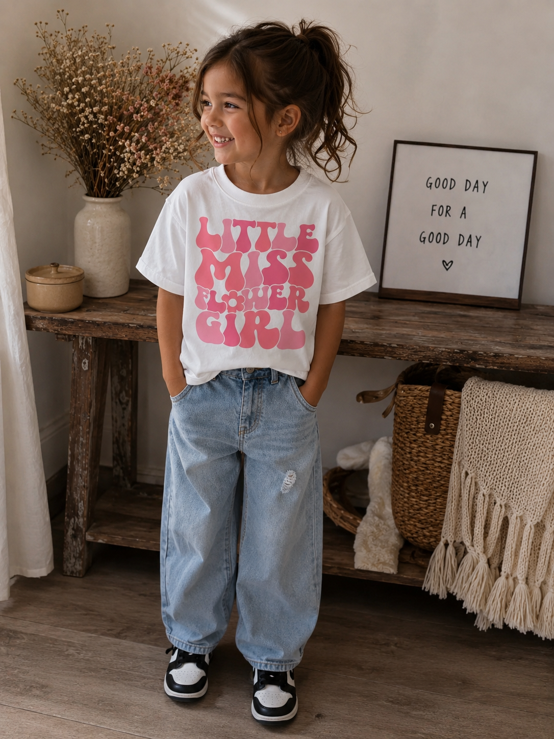 Little Miss Flower Girl T-Shirt