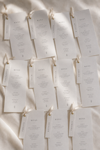 Minimal Wedding Menu + Name Place