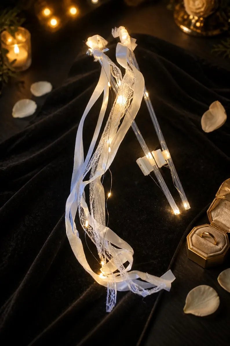 Personalised LED Ribbon Wands