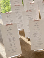 Limited Time Offer Personalised Wedding Menus