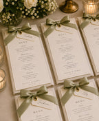 Elegant Wedding Menu + Place Card