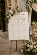Fully Custom Wedding Seating Plan Sign