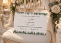 Reserved Memorial Chair Wedding Sign