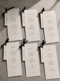 Minimal Wedding Menu + Name Place