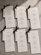 Minimal Wedding Menu + Name Place