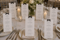 Limited Time Offer Personalised Wedding Menus