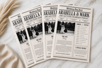 Wedding Newspaper Program