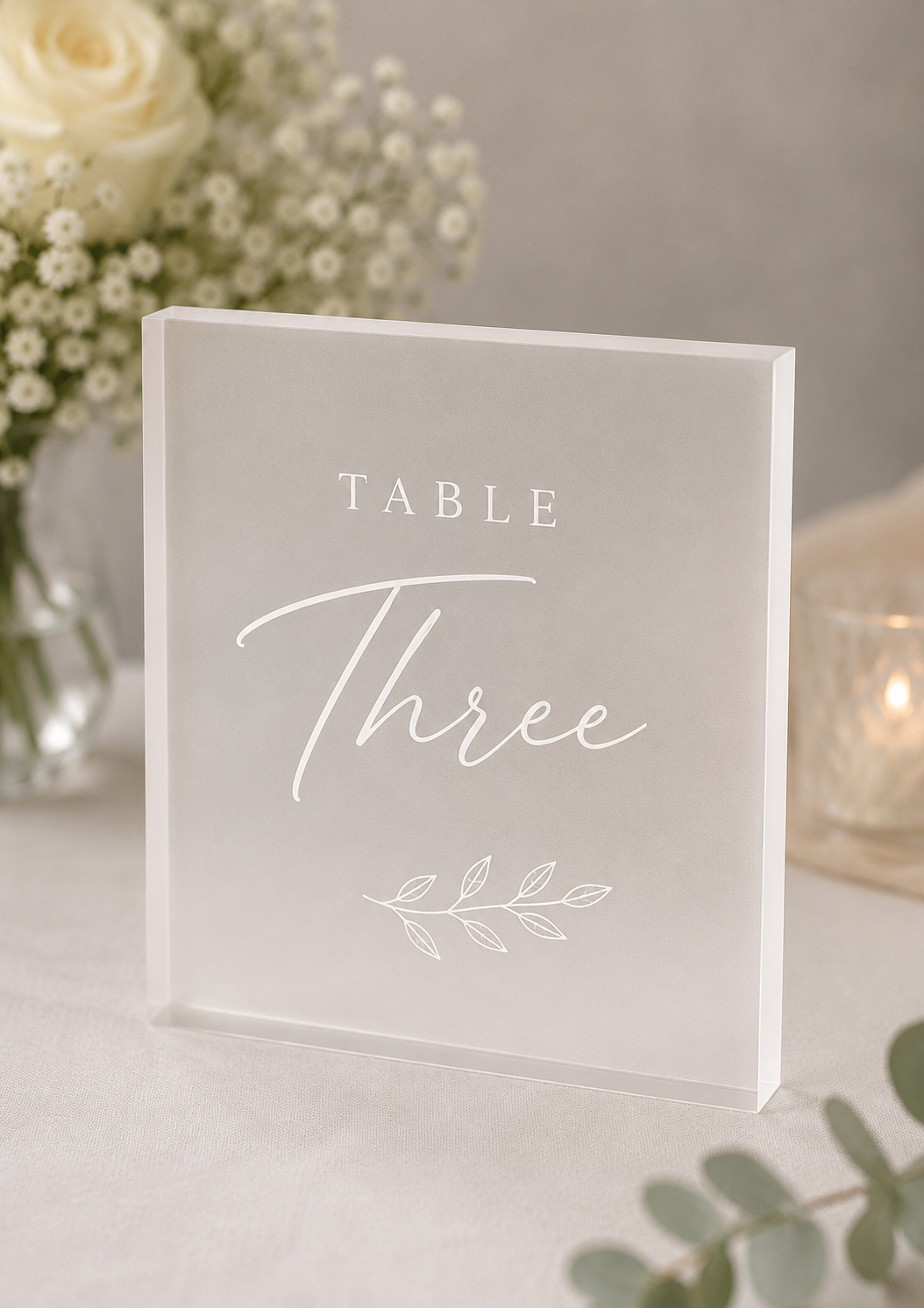 Custom Acrylic Table Name Sign