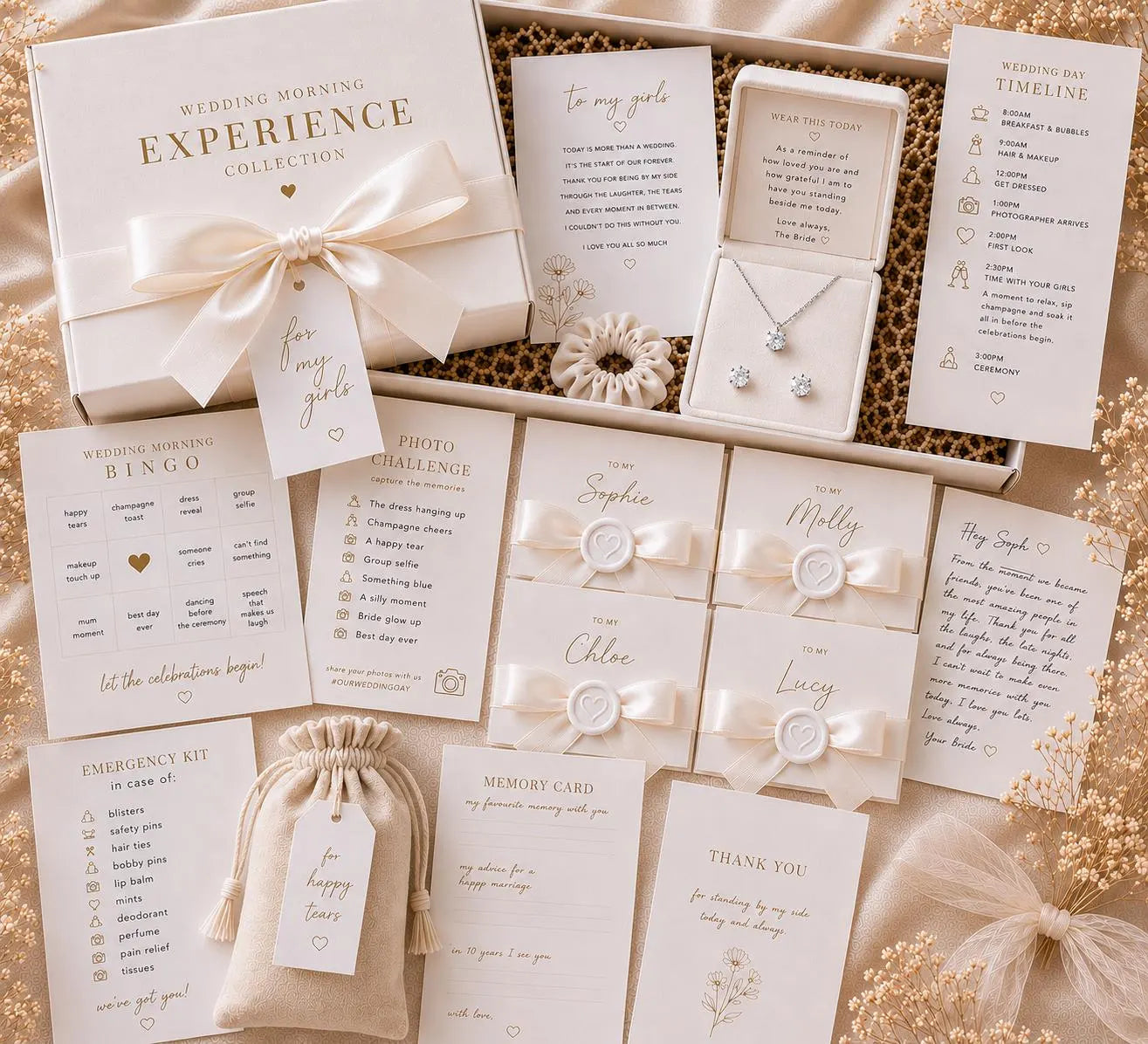 Wedding Morning Bridal Party Experience Collection