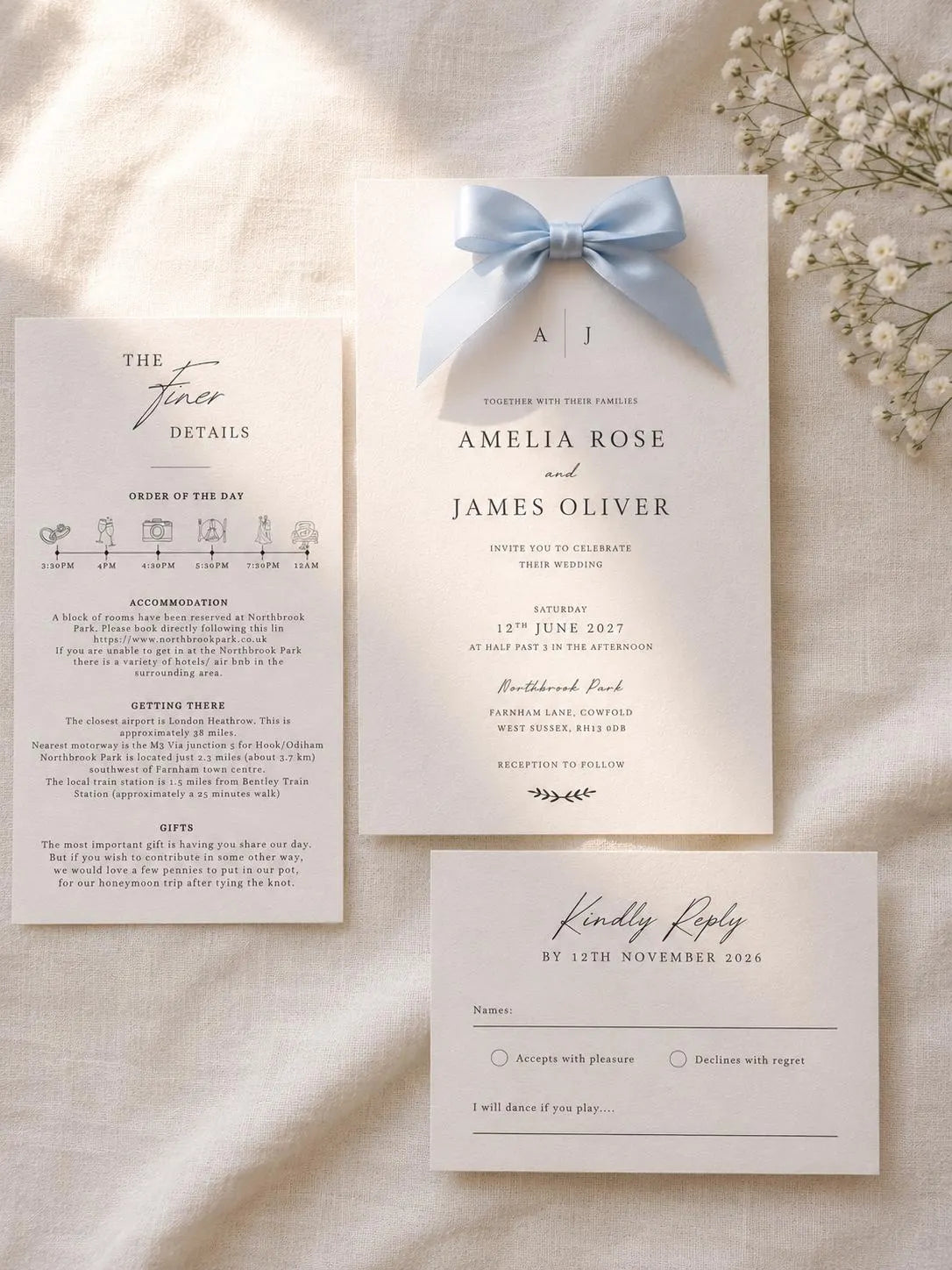 LIMITED TIME OFFER Luxury Wedding Invitation Set
