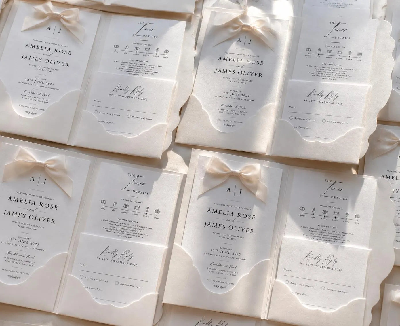 LIMITED TIME OFFER Luxury Wedding Invitation Set