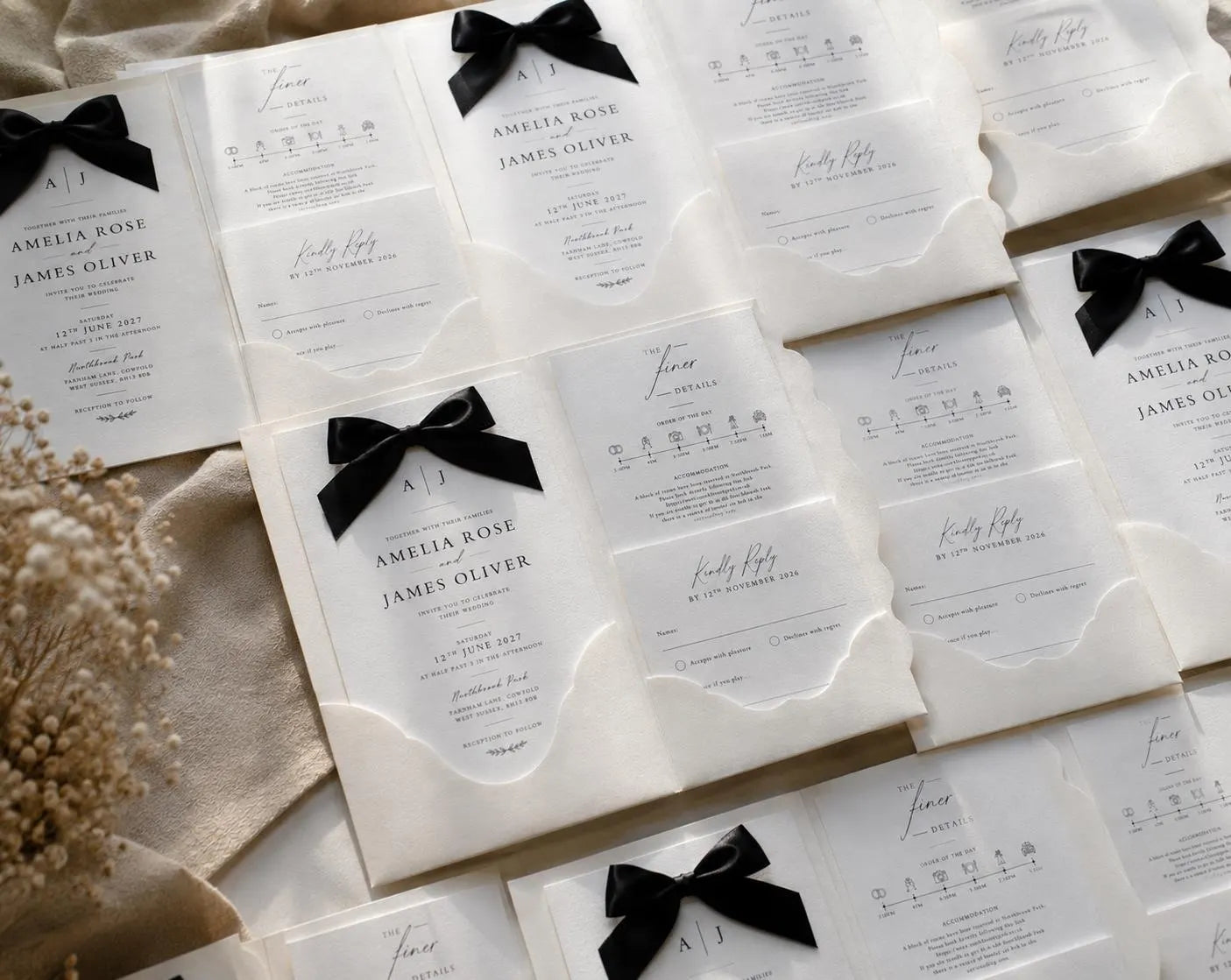 LIMITED TIME OFFER Luxury Wedding Invitation Set